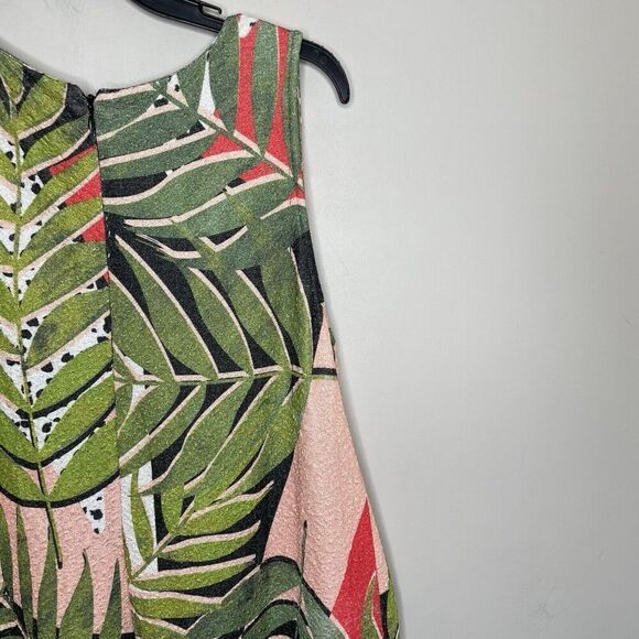 SLATE & WILLOW Tropical Jumpsuit Women Medium Wide-Leg Crop Sleeveless Green - Picture 10 of 16